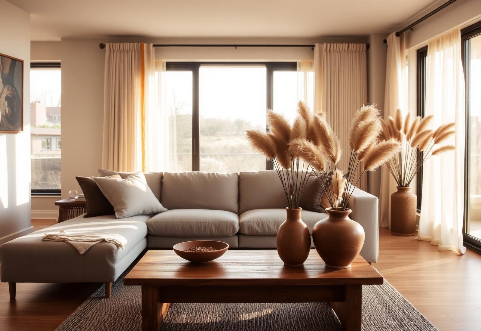 Sunlit New Jersey living room styled by Devhassy